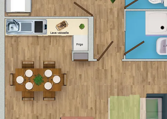 キャンプ場 Charmante Maison Avec Terrasse - 5 Pers. A - Api-1-52-1726